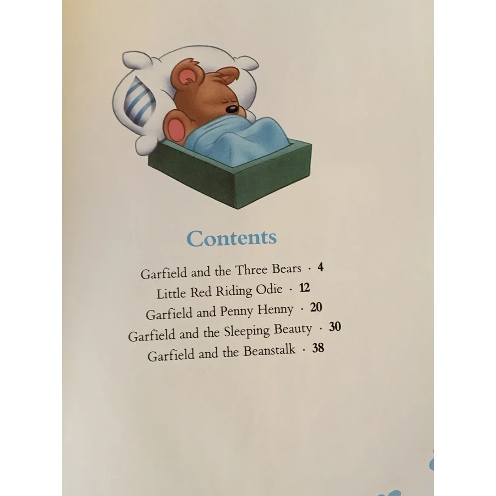 Garfield's Furry Tales Vintage Hardcover Book 1989 Jim Davis Classic Comic